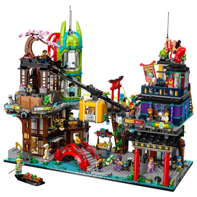 Mercados de la Ciudad de NINJAGO 71799 sets de construccion replicas lego